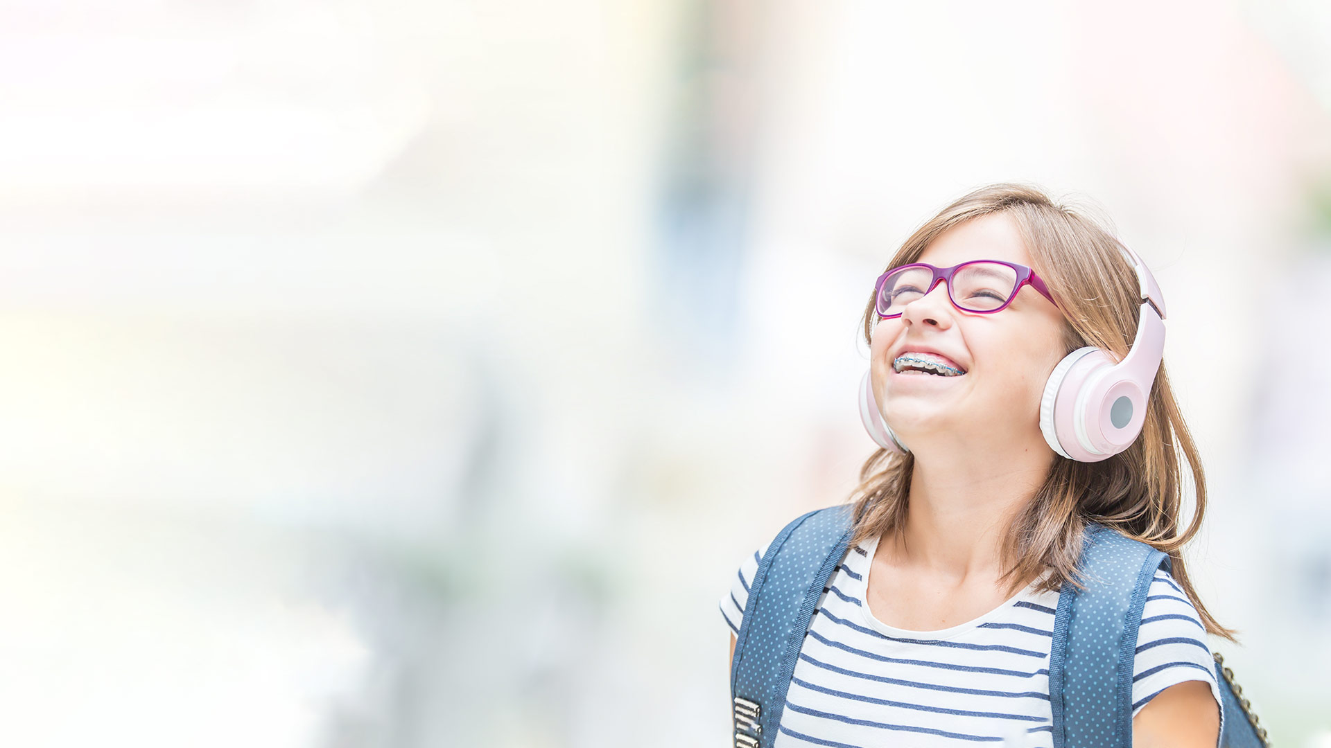 girl smiling wearing braces