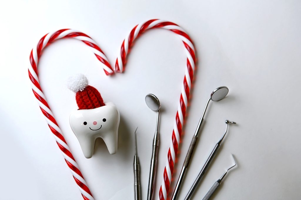 Candycanes and dental tools