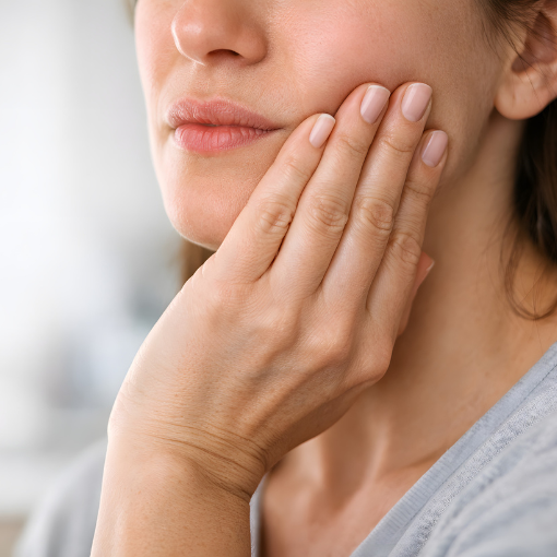 woman experiencing tooth pain